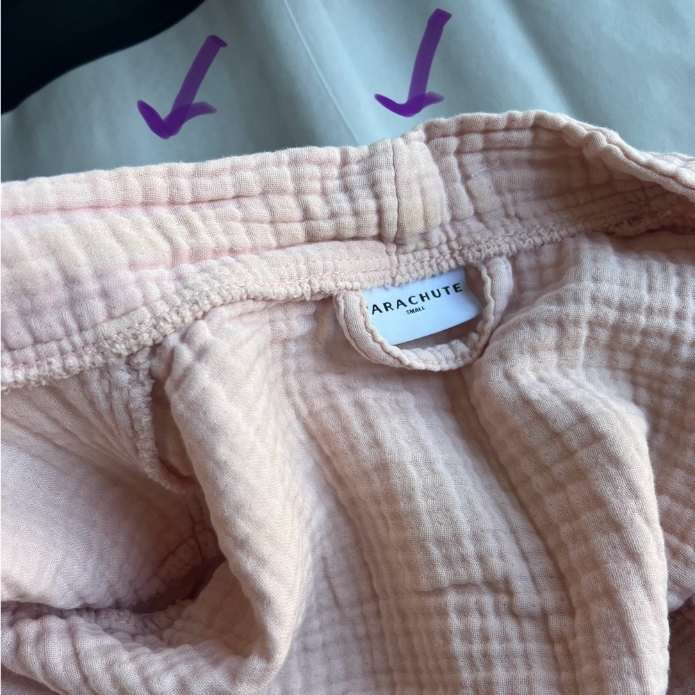Parachute Home Pink Cloud Cotton Bathroom/Sleep Robe - Picture 7 of 11